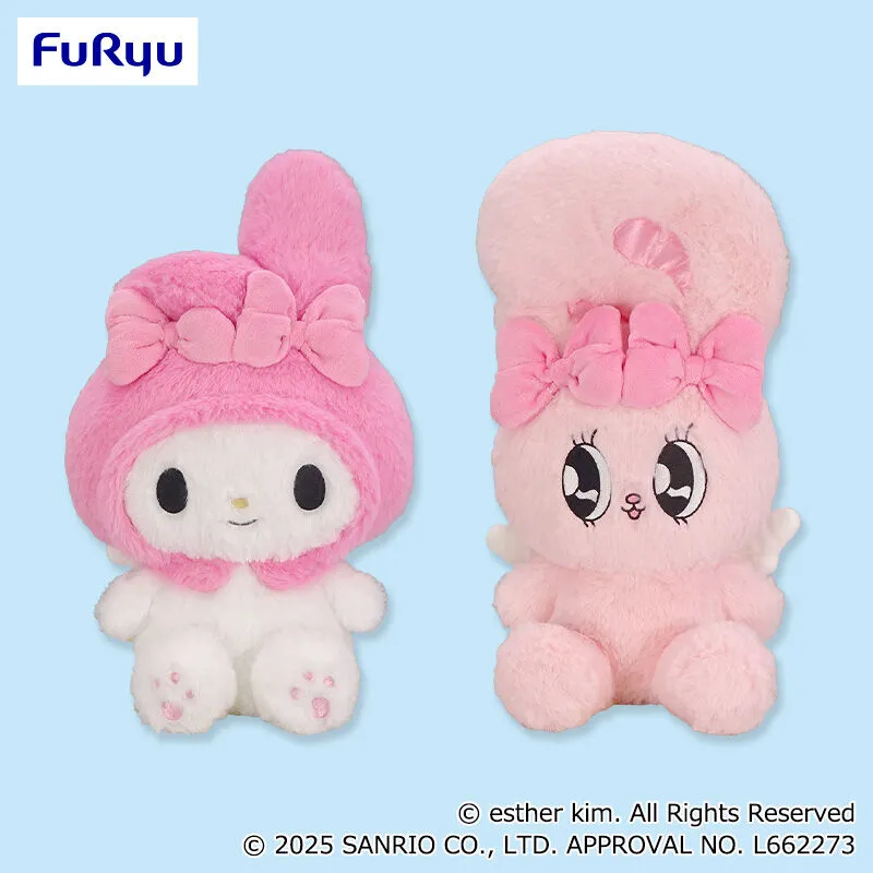 エスターバニー×マイメロディ おすわりチルBIGぬいぐるみ