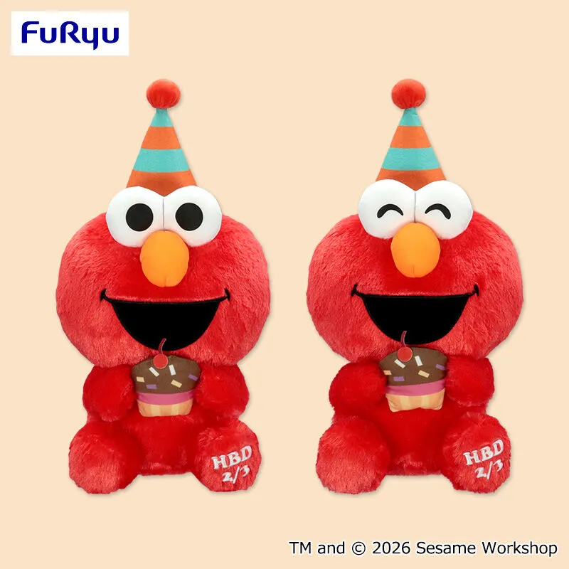セサミストリート バースデーエルモBIGぬいぐるみ