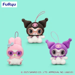 My Melody・Kuromi 復古太陽眼鏡吊飾