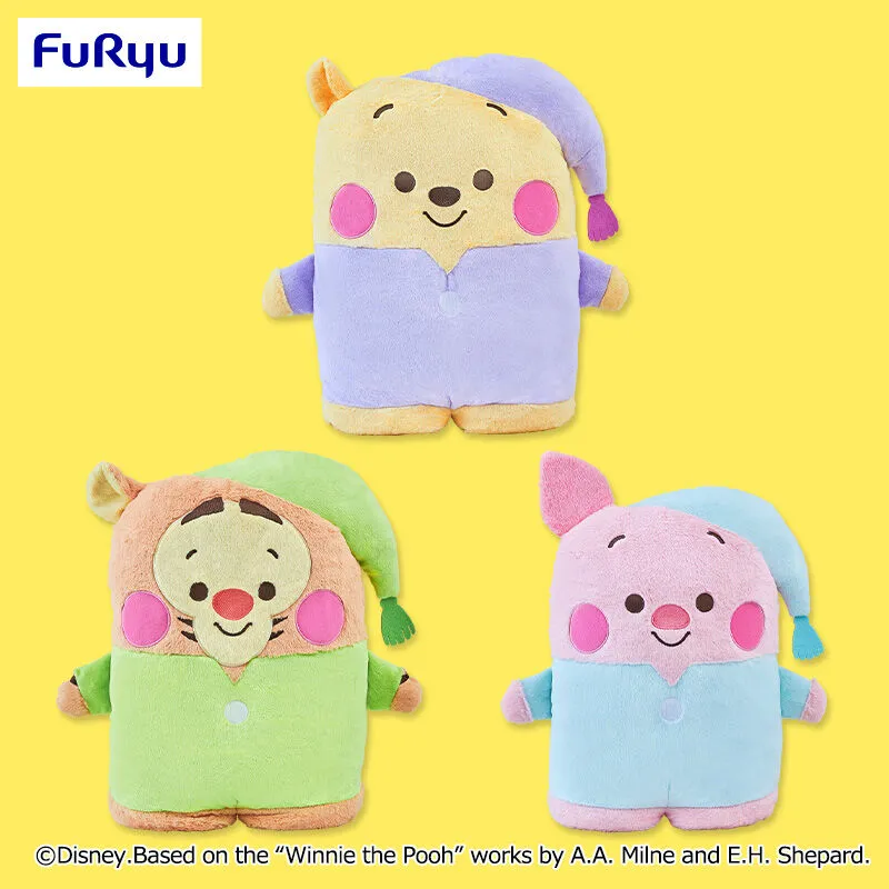 くまのプーさん ハイパーBIG！ならべてどーみぃふれんずぬいぐるみ～パジャマスタイル～