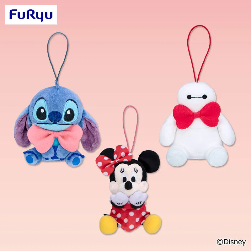 ディズニーキャラクター 大きなリボン マスコット