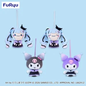 雪未來×Kuromi もちぴこ小玩偶