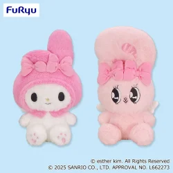 エスターバニー×マイメロディ おすわりチルBIGぬいぐるみ