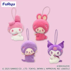 モンチッチ×マイメロディ・クロミ おすわりぎゅっとマスコット