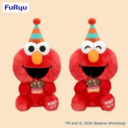 セサミストリート バースデーエルモBIGぬいぐるみ