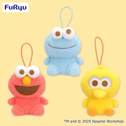 芝麻街 蓬鬆公仔吊飾