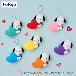 帕恰狗 彩色愛心吊飾