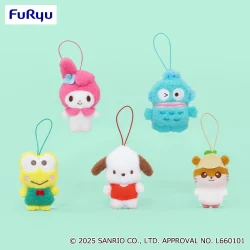 三麗鷗家族絨毛徽章造型收藏吊飾①