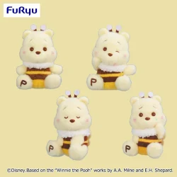 小熊維尼 柔軟絨毛 蜜蜂造型吊飾