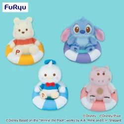 迪士尼＆皮克斯角色 軟綿綿游泳圈吊飾