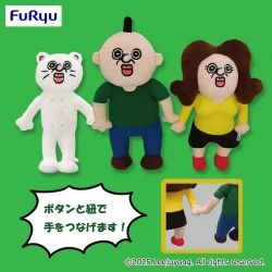 胖胖君的日常 牽手絨毛娃娃