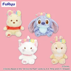 迪士尼角色 毛絨花冠吊飾