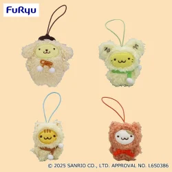 布丁狗 團隊布丁蓬鬆吊飾