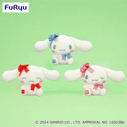 大耳狗 禮物緞帶絨毛玩偶