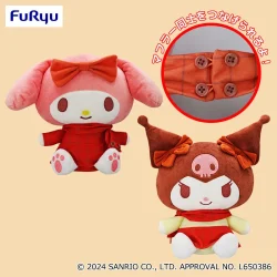 美樂蒂・酷洛米 超可愛圍巾大絨毛玩偶