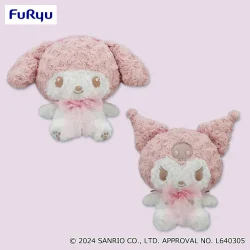 美樂蒂・酷洛米 粉櫻色超大絨毛玩偶～美樂蒂・酷洛米～