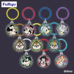 米奇&好朋友 MASHIMASHI 彩繪玻璃風格萬聖夜髮圈