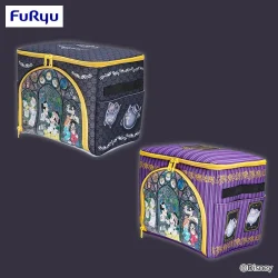 米奇&好友 彩繪玻璃風萬聖夜 透明收納盒