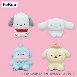 三麗鷗家族 柔軟毛絨吊飾～大耳狗・帕恰狗・酷企鵝・布丁狗～