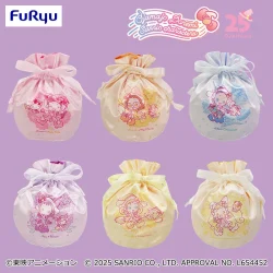 小魔女DoReMi×三麗鷗家族 緞面束口袋