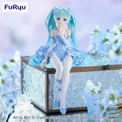 初音未來 速食麵蓋公仔 花之妖精系列-琉璃草 淺藍色版-