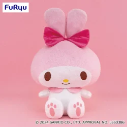 美樂蒂 超大型絨毛玩偶～綁耳朵造型～