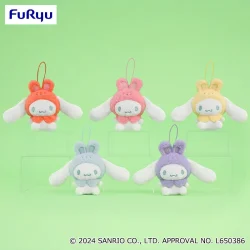 大耳狗 彩色兔耳披風吊飾