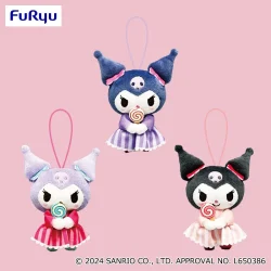 酷洛米 糖果蝴蝶結洋裝吊飾