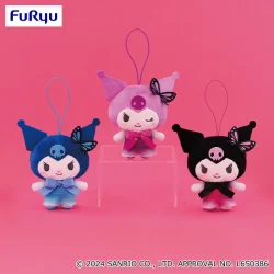 酷洛米 蝴蝶結布偶吊飾