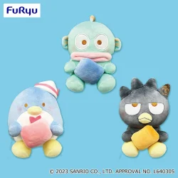 三麗鷗家族 絨毛玩偶～大耳三文魚・酷企鵝・蛋黃哥～