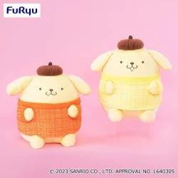 布丁狗 暖心粗花呢特大號絨毛玩偶