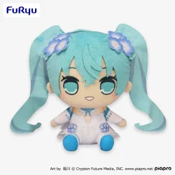 初音ミク きゅるまるBIGぬいぐるみーネモフィラver．ー