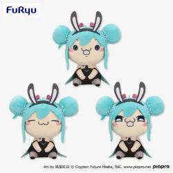 初音未來 Q彈搗麻糬絨毛玩偶－小烏薩奇裝