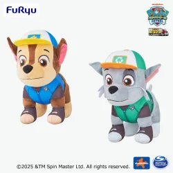 汪汪隊立大功 超大貨車系列大型絨毛玩偶～阿奇・洛奇～