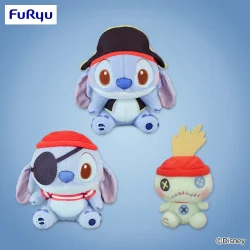 迪士尼 史迪奇 牛奶絨 海盜造型 大型布偶